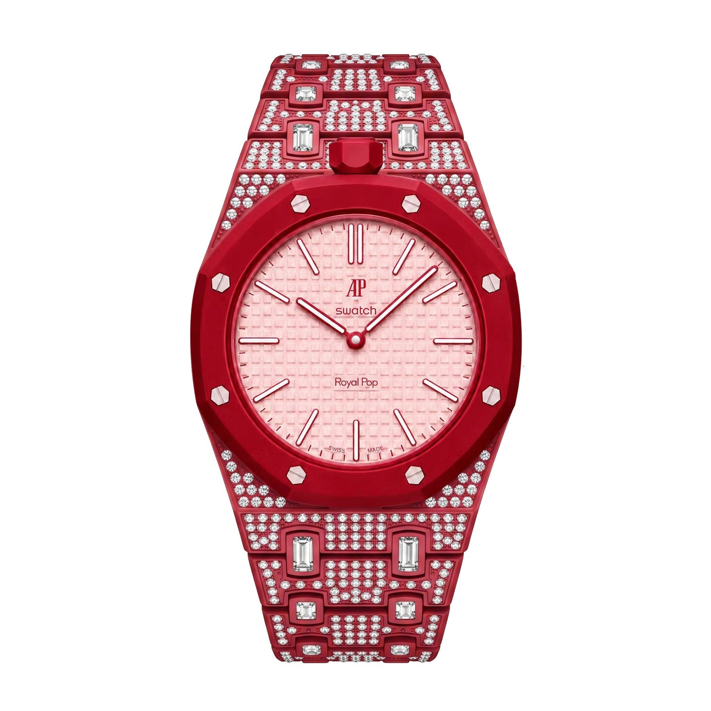[Rosla]Royal Oak Pop Exclusive Bioceramic Case & Bioceramic Strap Full Diamond