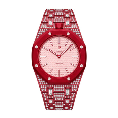 [Rosla]Royal Oak Pop Exclusive Bioceramic Case & Bioceramic Strap Full Diamond