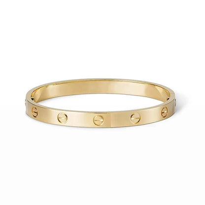 [Rosla] LOVE  Classic & Diamond-Paved Bracelet Stack Set