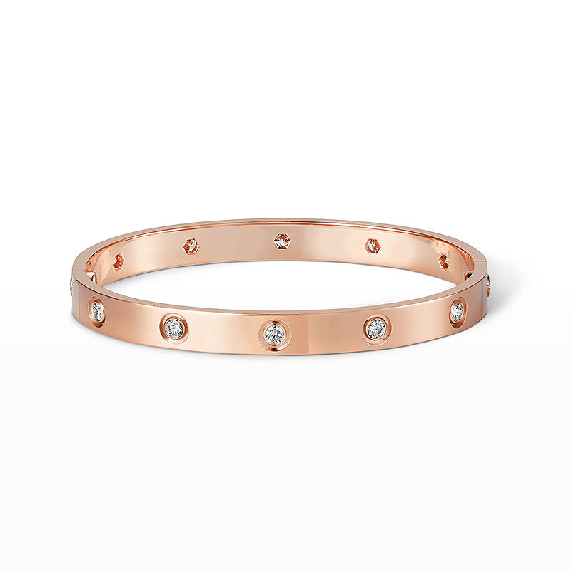 [Rosla]LOVE BRACELET 6.1MM 10 DIAMONDS