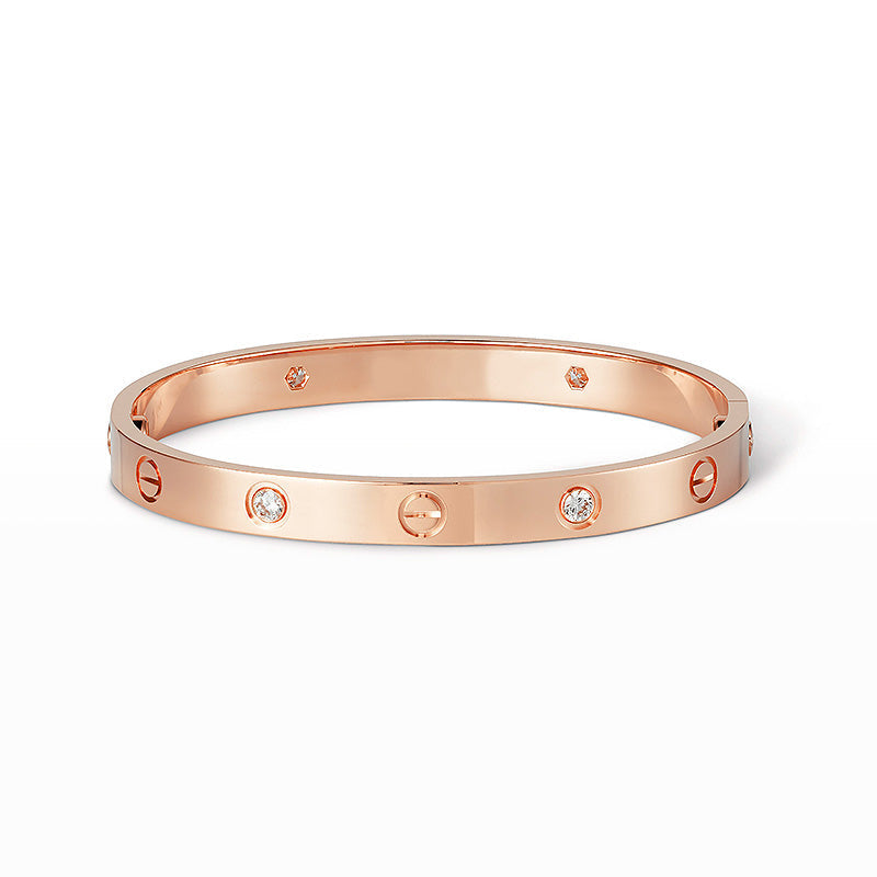 [Rosla]LOVE BRACELET 6.1MM 4 DIAMONDS