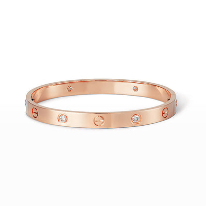 [Rosla]LOVE BRACELET 6.1MM 4 DIAMONDS