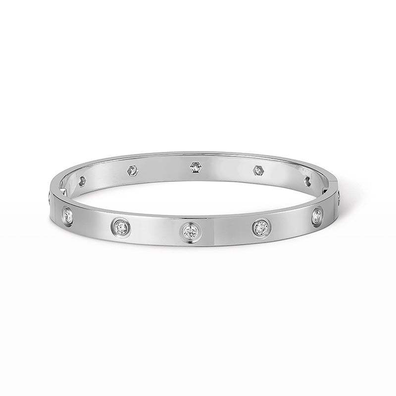 [Rosla]LOVE BRACELET 6.1MM 10 DIAMONDS