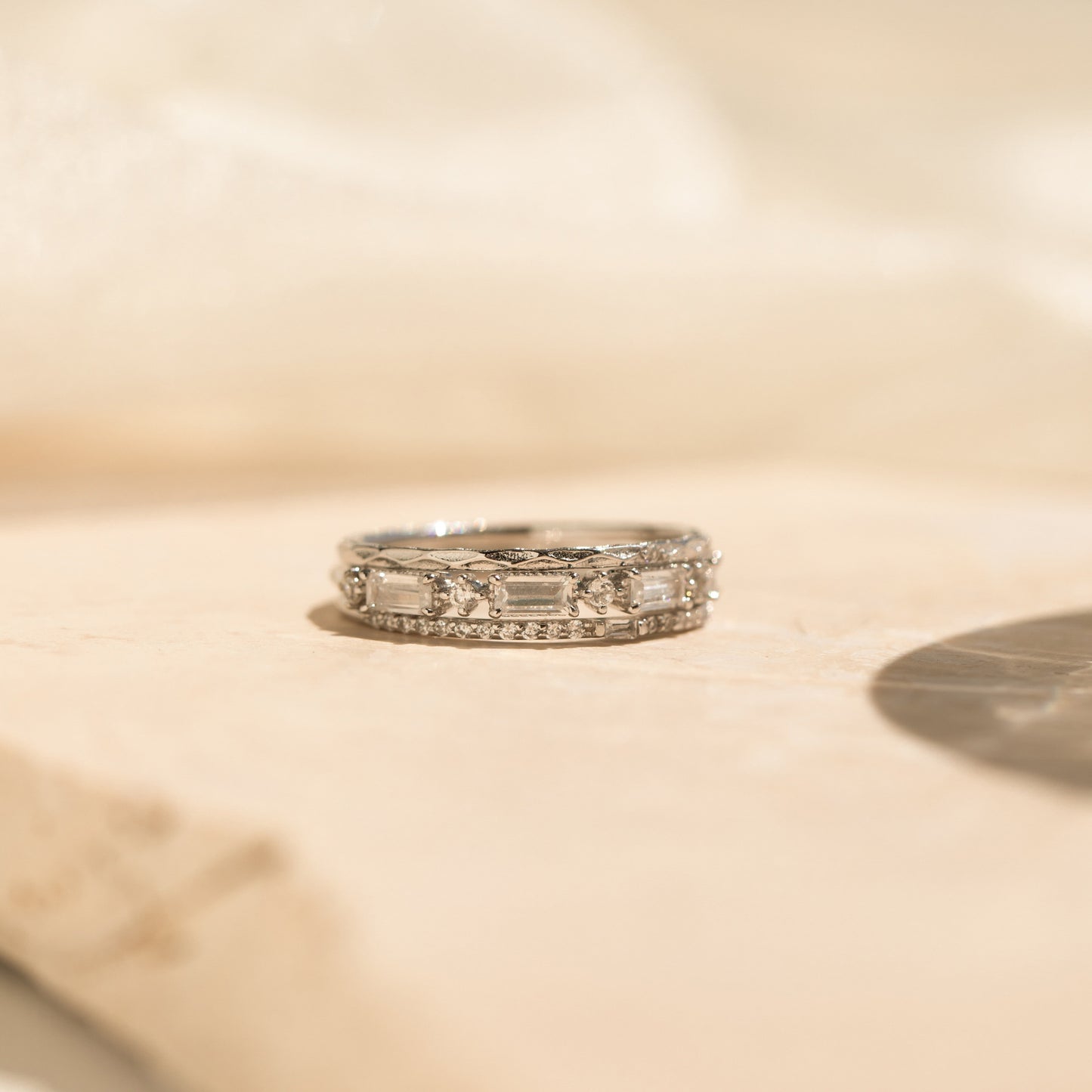 Diamond Stacking Ring Set