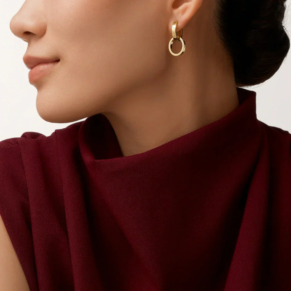 [Rosla]LOVE 3.3MM DANGLE EARRINGS