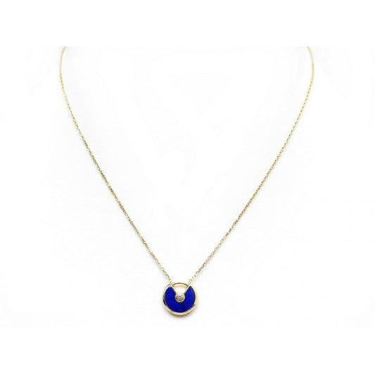 [Rosla]AMULETTE ROSE GOLD AGATE NECKLACE