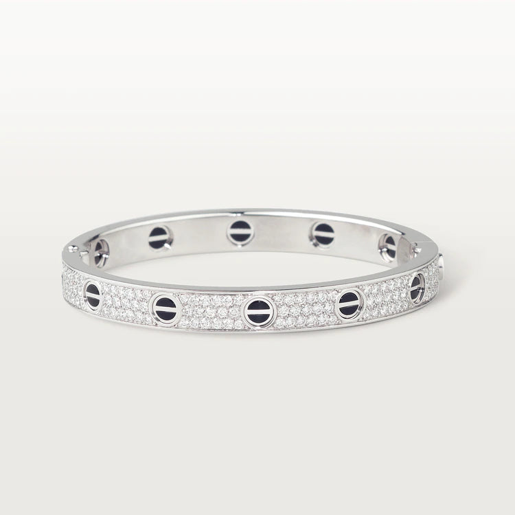 [Rosla]LOVE BRACELET 6.1MM DIAMOND-PAVED CERAMIC
