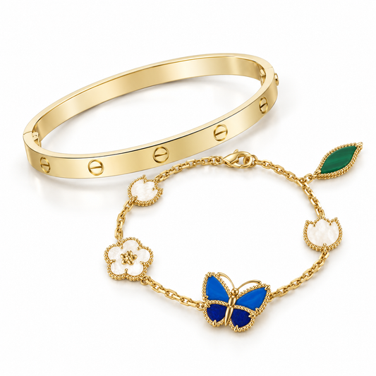 [Rosla]Lucky Spring & Love Bracelet Stack Set