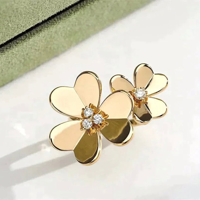 [Rosla]CLOVER COMOS GOLD DIAMOND RING