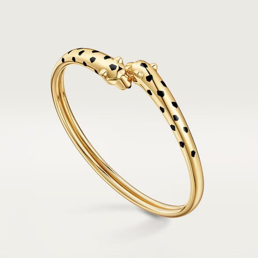 [Rosla]PANTHERE DOUBLE HEADED OPEN BRACELET