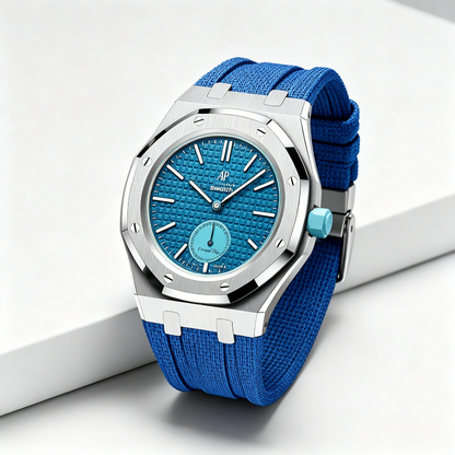 [Rosla]Steel Case & Fluoroelastomer Strap Full‑wrap Embedded Watch Band