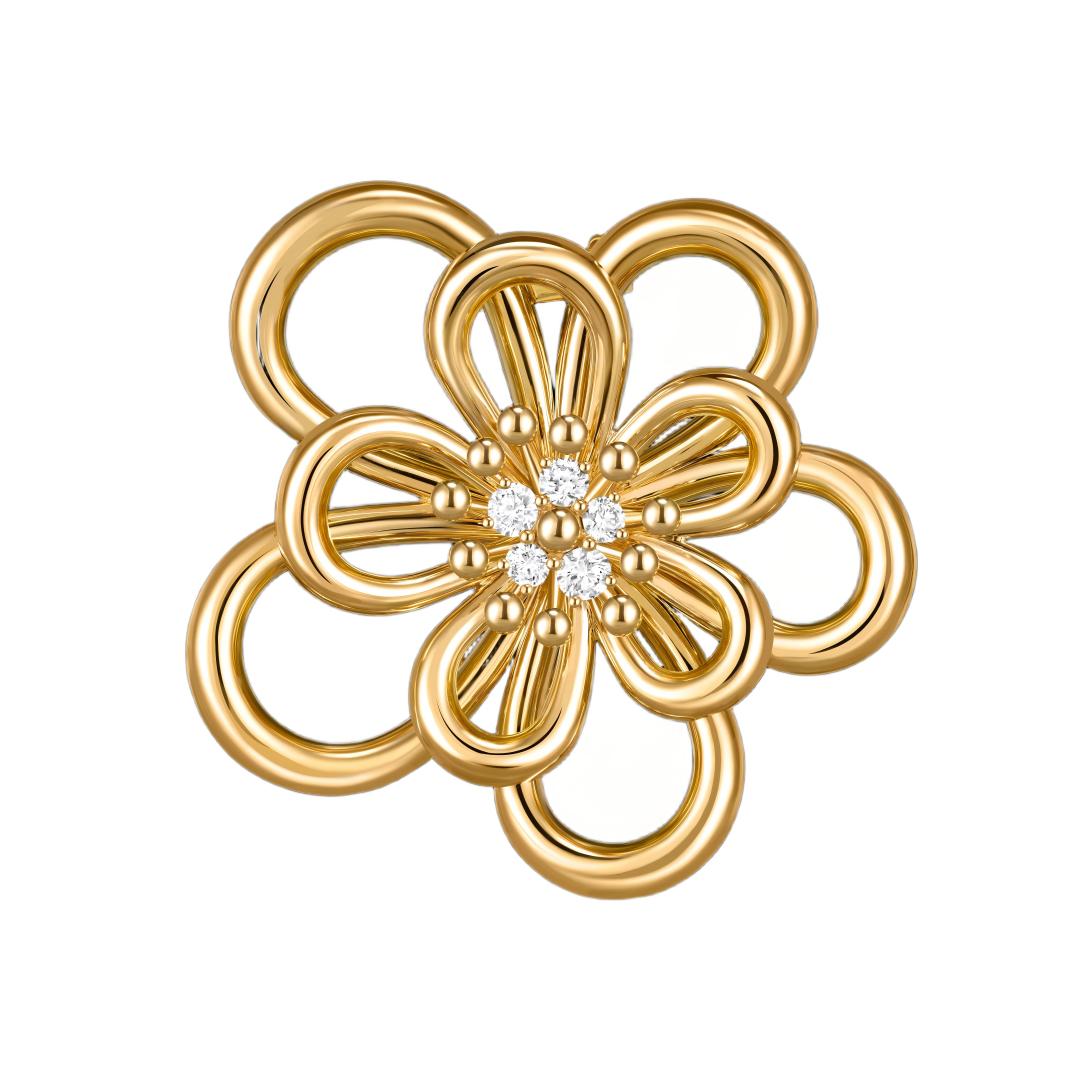 [Rosla]FLOWERLACE NECKLACE 5 DIAMONDS