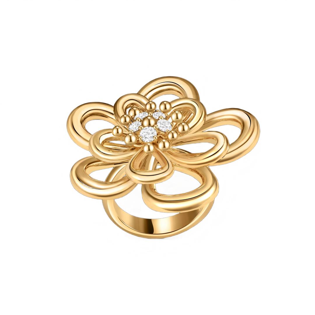 [Rosla] FLOWERLACE RING 5 DIAMONDS