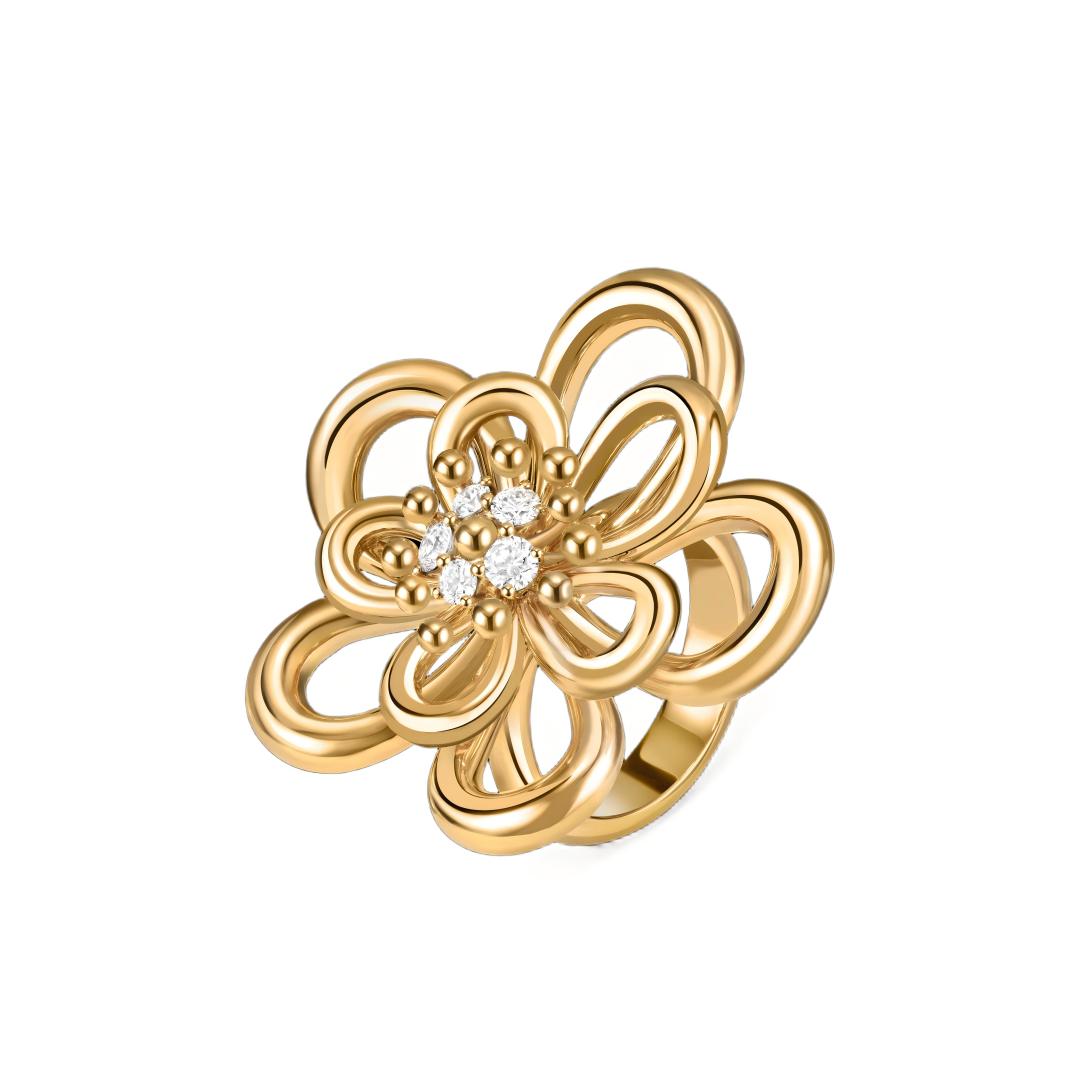 [Rosla] FLOWERLACE RING 5 DIAMONDS
