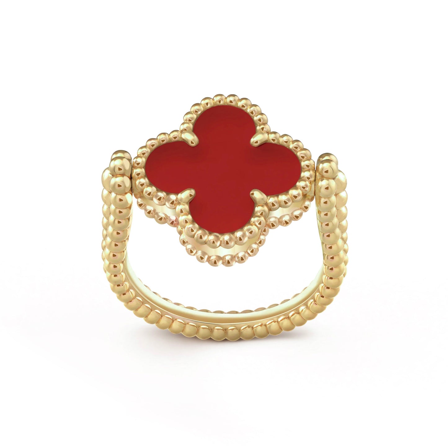 [Rosla]CLOVER RIVERSIBLE RING GOLD COLLECTION