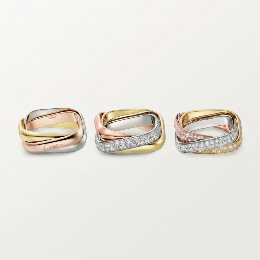 [Rosla]TRINITY 3.5MM CUSHION RING COLLECTION