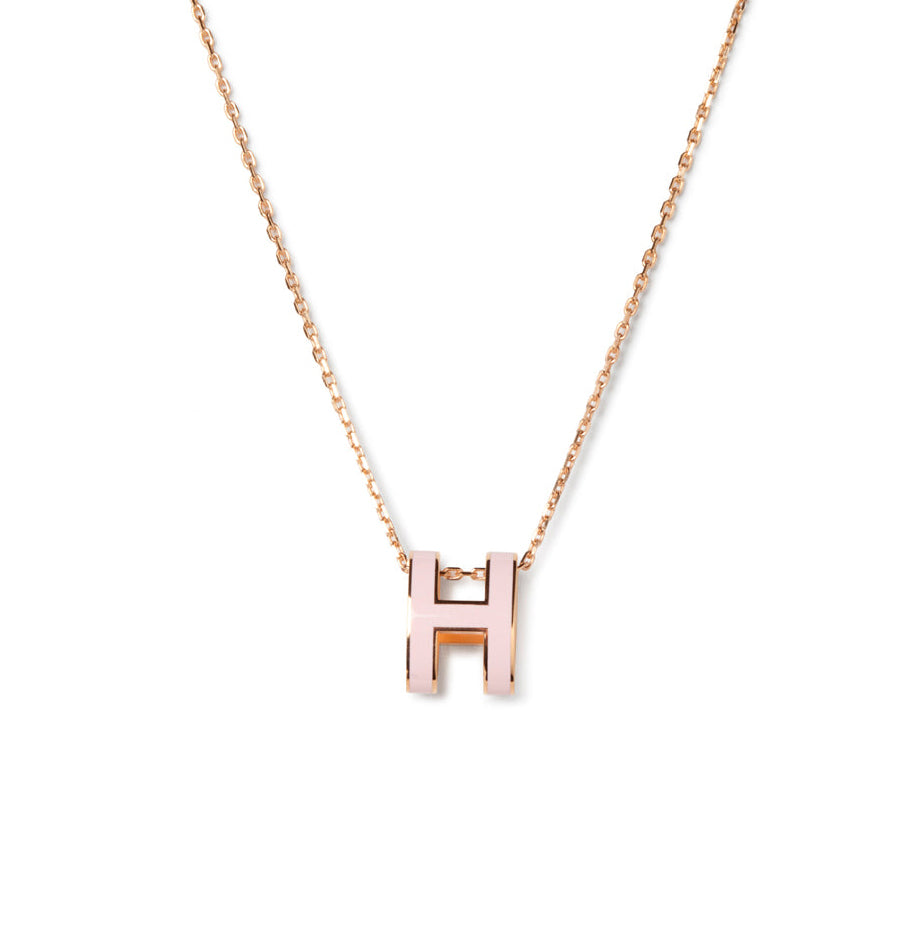 [Rosla]POP H PEDANT PINK GOLD