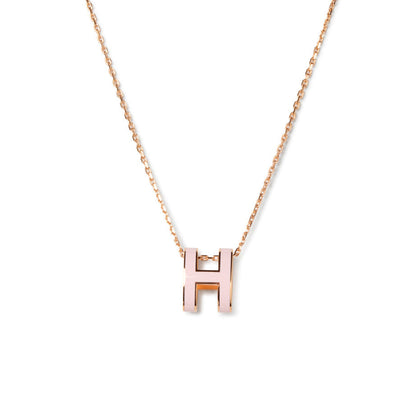 [Rosla]POP H PEDANT PINK GOLD