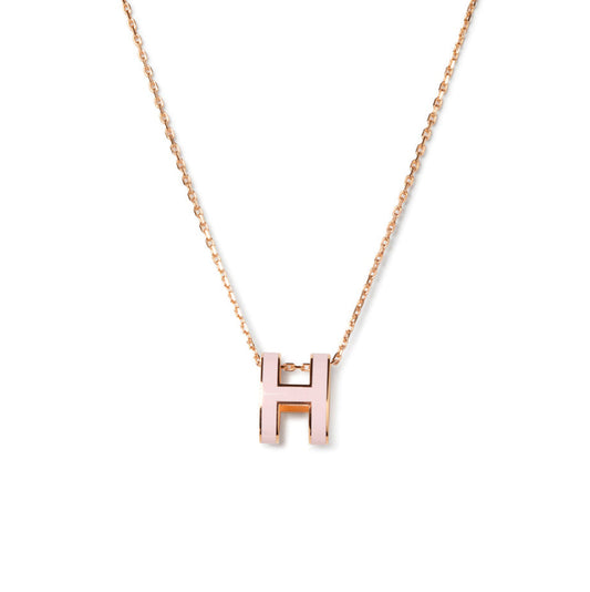 [Rosla]POP H PEDANT PINK GOLD