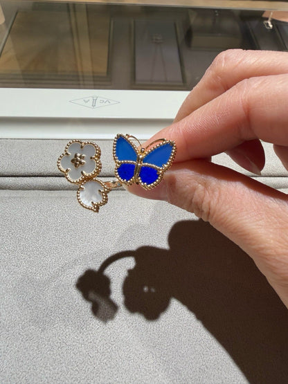 [Rosla]LUCKY SPRING BUTTERFLY OPEN-FACE RINGS