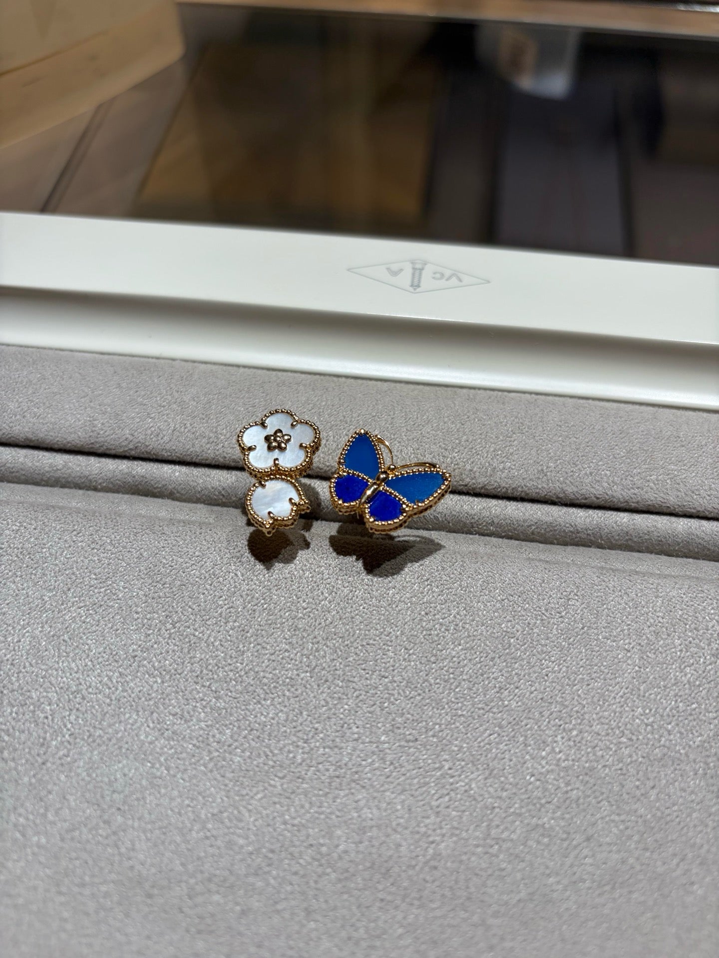 [Rosla]LUCKY SPRING BUTTERFLY OPEN-FACE RINGS