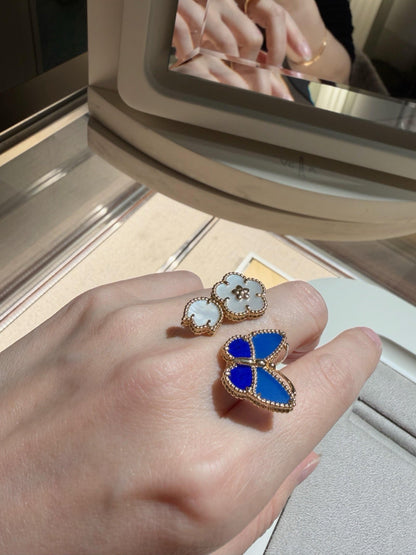 [Rosla]LUCKY SPRING BUTTERFLY OPEN-FACE RINGS