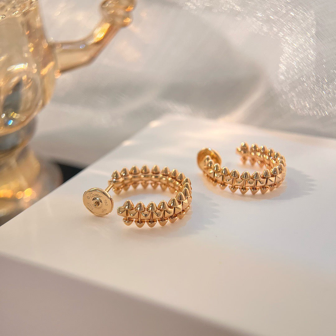 [Rosla]CLASH SMALL HOOP EARRINGS
