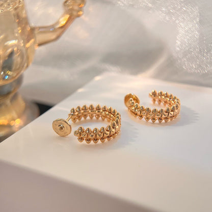 [Rosla]CLASH SMALL HOOP EARRINGS