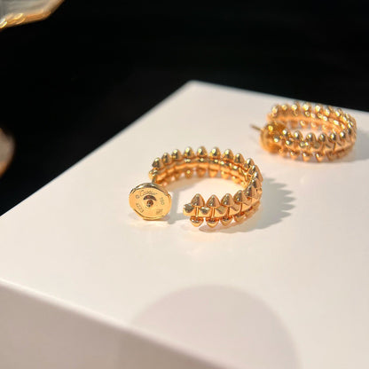 [Rosla]CLASH SMALL HOOP EARRINGS