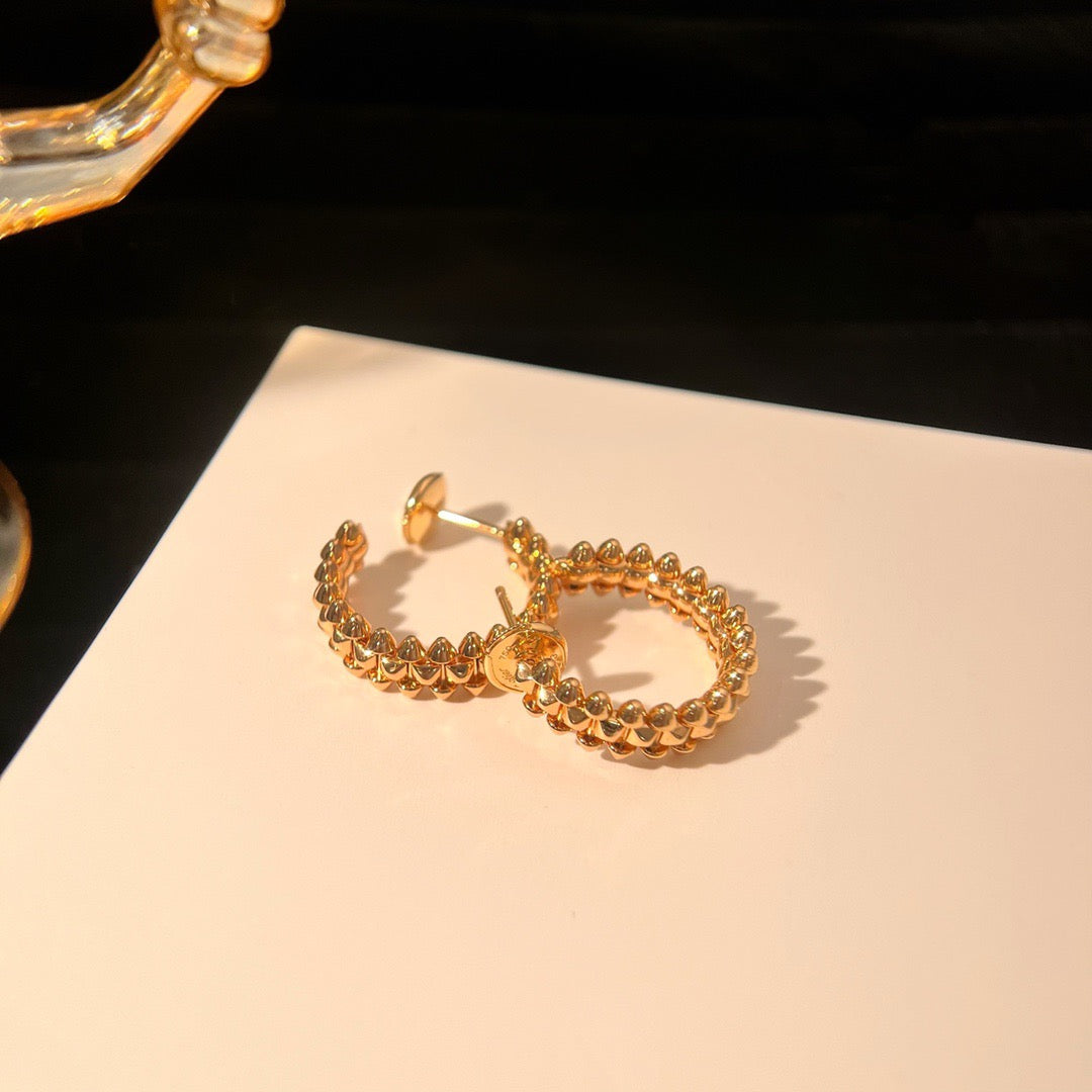 [Rosla]CLASH SMALL HOOP EARRINGS