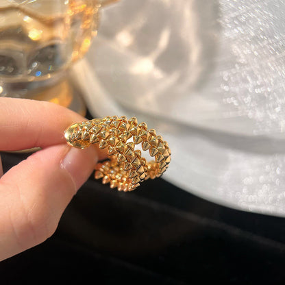 [Rosla]CLASH SMALL HOOP EARRINGS