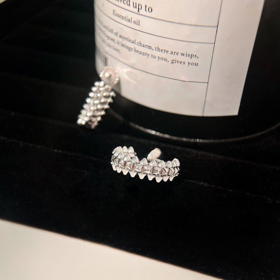 [Rosla]CLASH SMALL HOOP EARRINGS