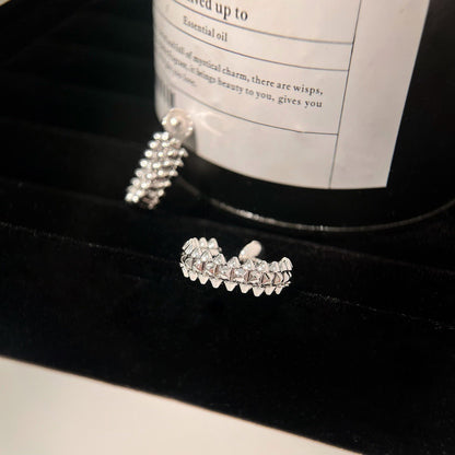 [Rosla]CLASH SMALL HOOP EARRINGS