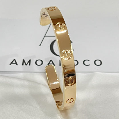 [Rosla]LOVE BRACELET 6.1MM OPEN CUFF