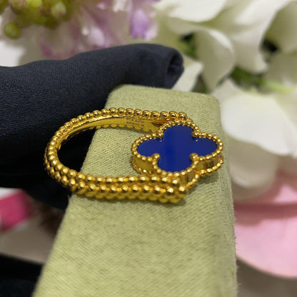 [Rosla]CLOVER RIVERSIBLE RING GOLD COLLECTION