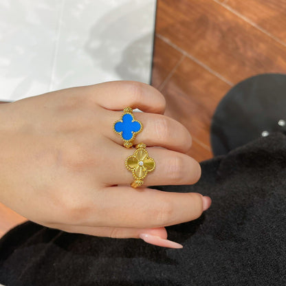 [Rosla]CLOVER RIVERSIBLE RING GOLD COLLECTION