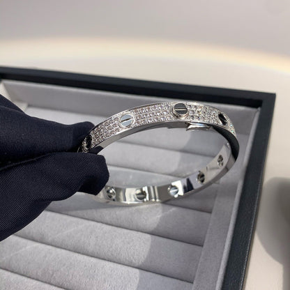 [Rosla]LOVE BRACELET 6.1MM DIAMOND-PAVED CERAMIC