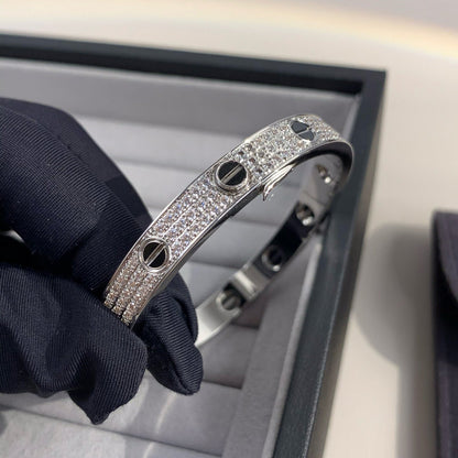 [Rosla]LOVE BRACELET 6.1MM DIAMOND-PAVED CERAMIC