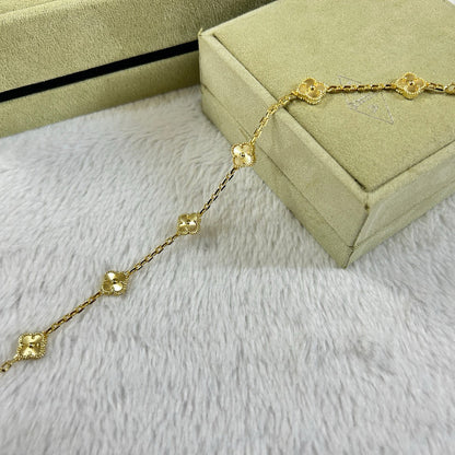 [Rosla]CLOVER 6 MOTIF DIAMOND BRACELET