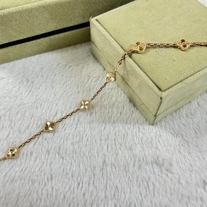 [Rosla]CLOVER 6 MOTIF DIAMOND BRACELET
