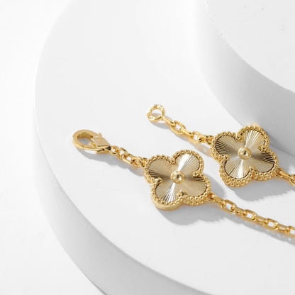 [Rosla]CLOVER 10 MOTIFS LASER NECKLACE