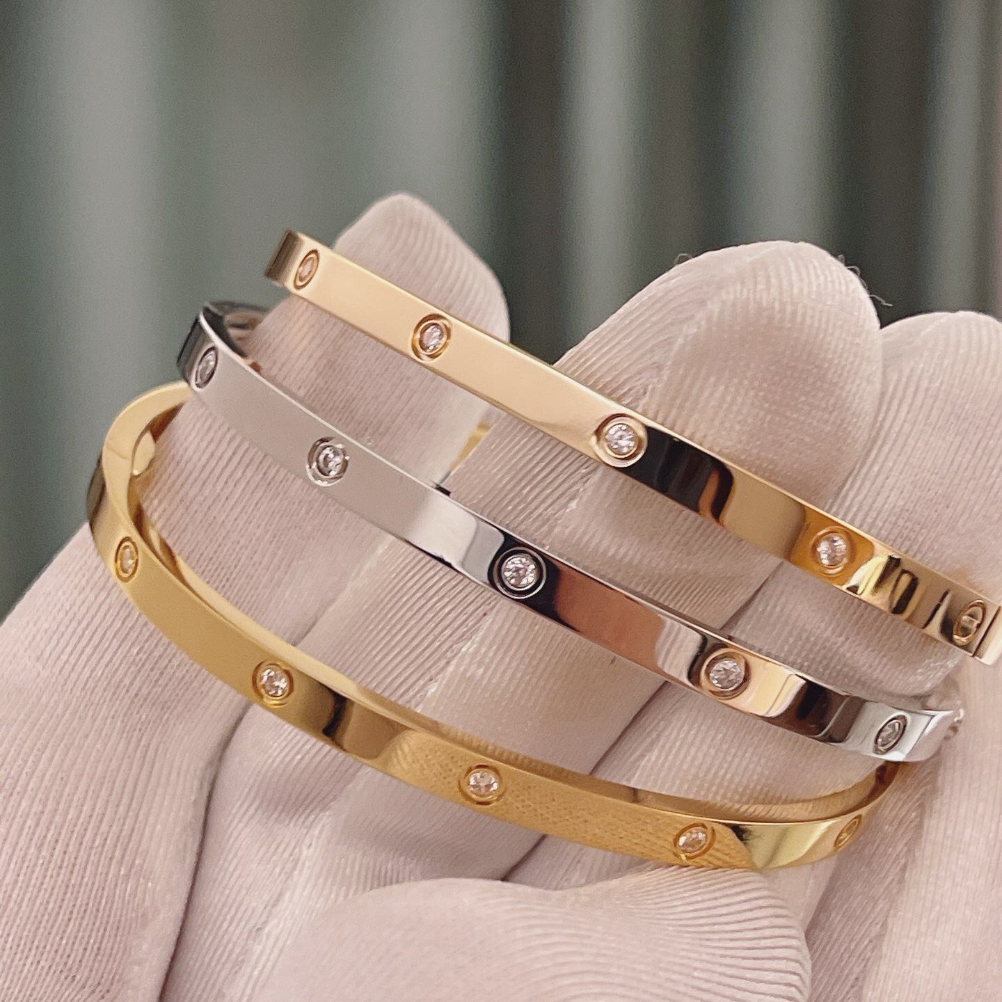 [Rosla]LOVE BRACELET 3.65MM 10 DIAMONDS