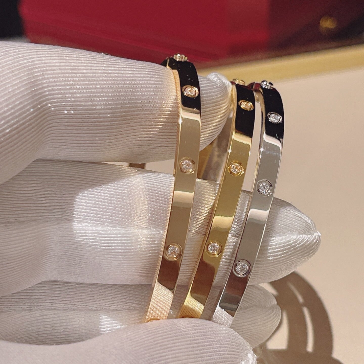[Rosla]LOVE BRACELET 3.65MM 10 DIAMONDS