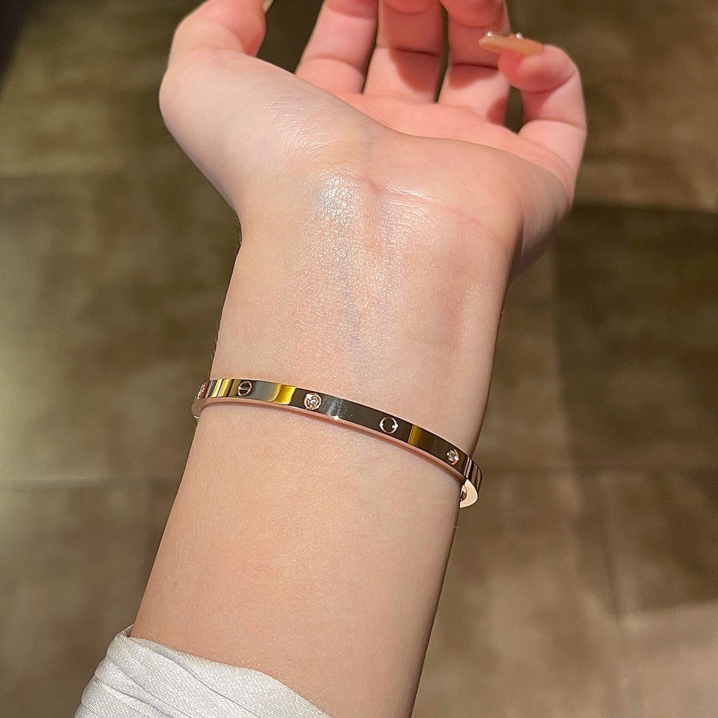 [Rosla]LOVE BRACELET 3.65MM 6 DIAMONDS