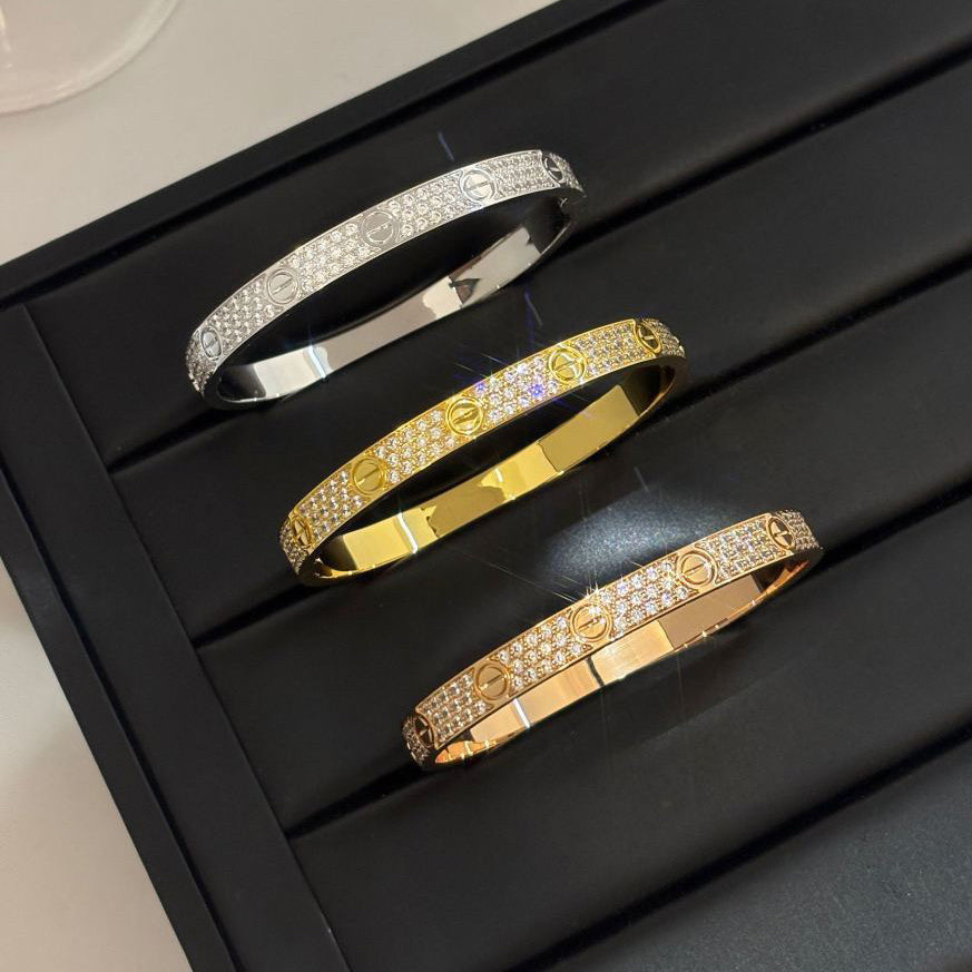 [Rosla]LOVE BRACELET 6.1MM DIAMOND-PAVED