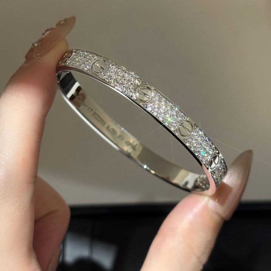 [Rosla]LOVE BRACELET 6.1MM DIAMOND-PAVED