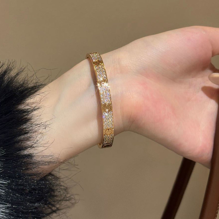 [Rosla] LOVE BRACELET 6.1MM DIAMOND-PAVED