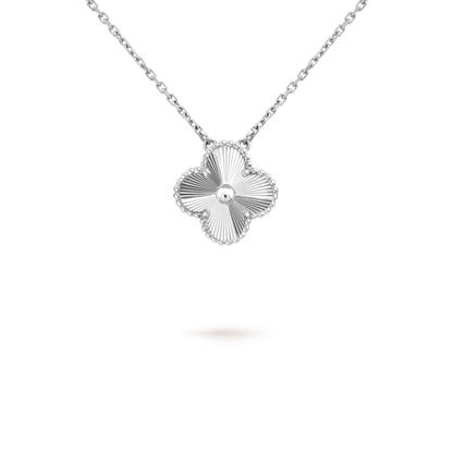 [Rosla]CLOVER 15MM NECKLACE SILVER COLLECTION