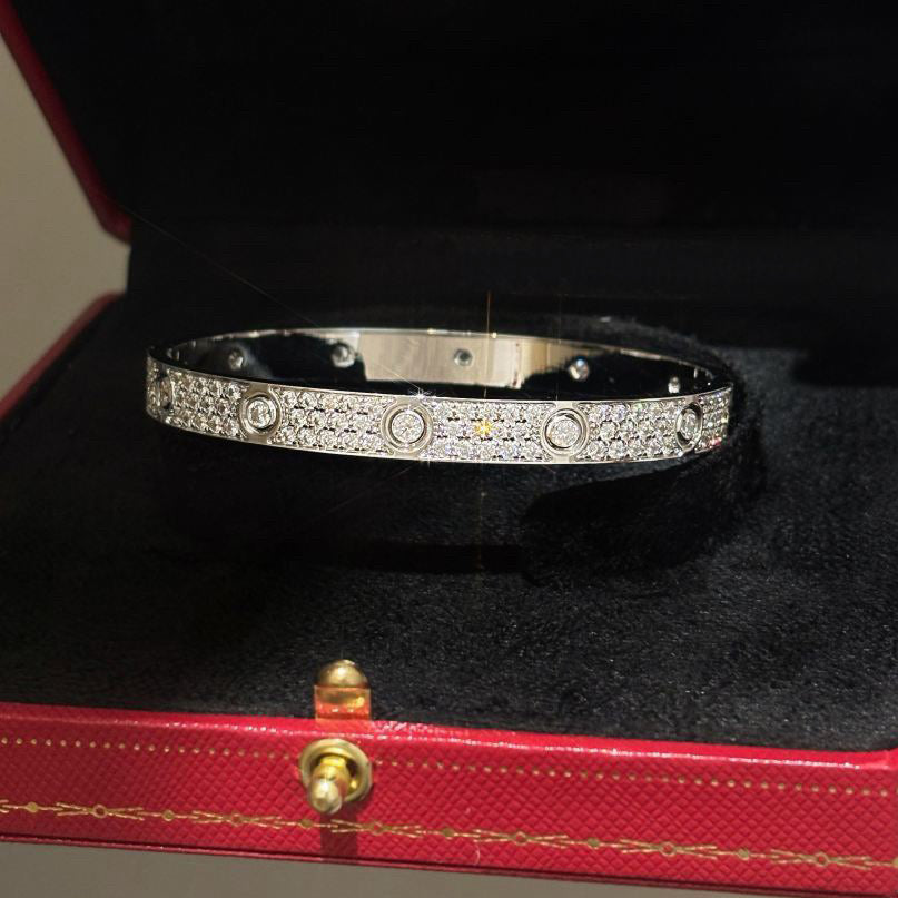 [Rosla]LOVE BRACELET 6.1MM DIAMOND-PAVED 10 BIG DIAMONDS