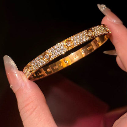 [Rosla]LOVE BRACELET 6.1MM DIAMOND-PAVED 10 BIG DIAMONDS